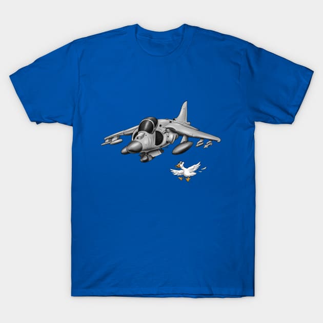 Navy Harrier Jump Jet T-Shirt by Funky Aviation